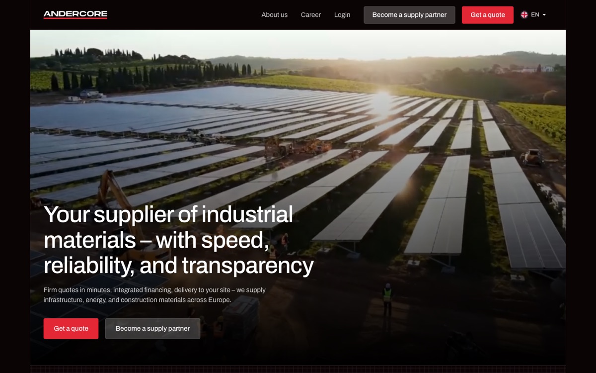 Andercore website