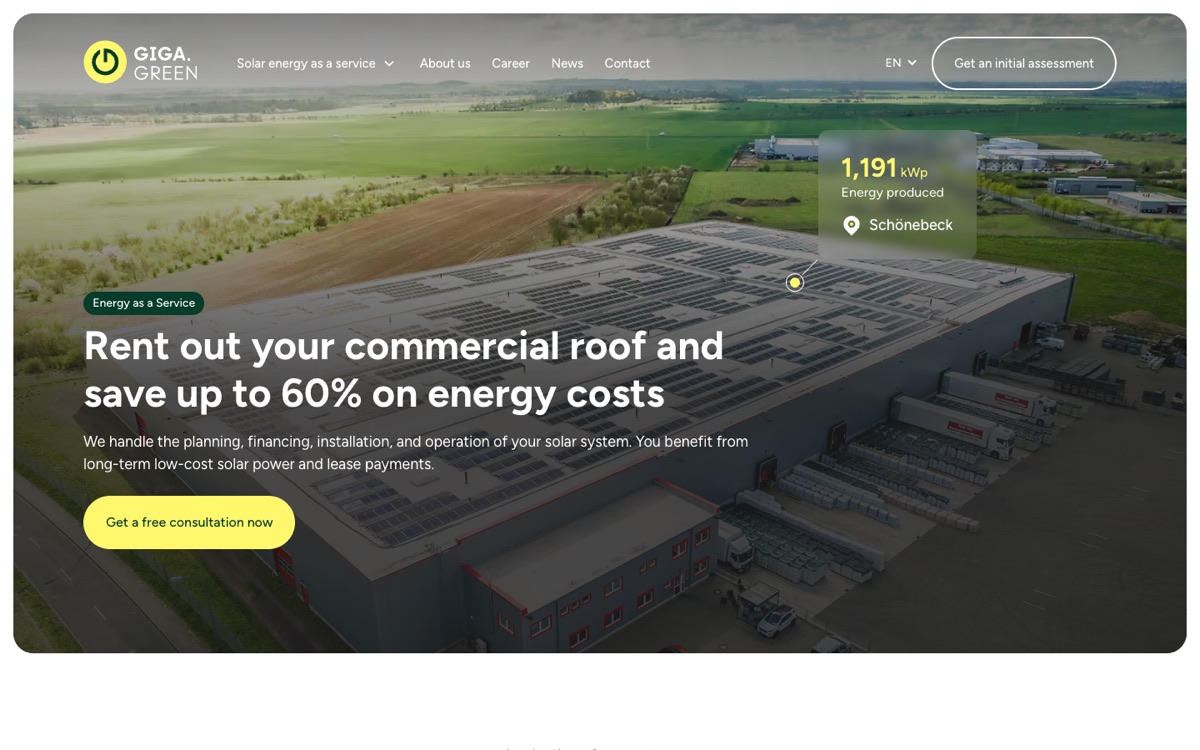 Giga.Green website